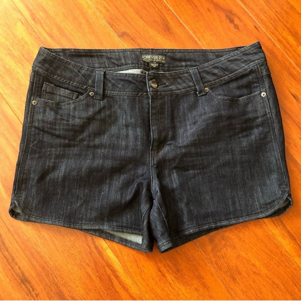 Forever 21+ Plus Size Dark Jean Shorts